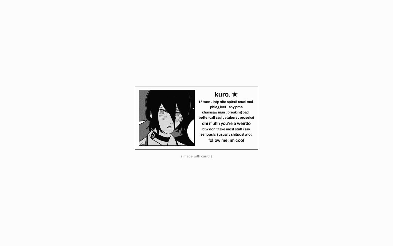 Carrd profile picture for @xmas